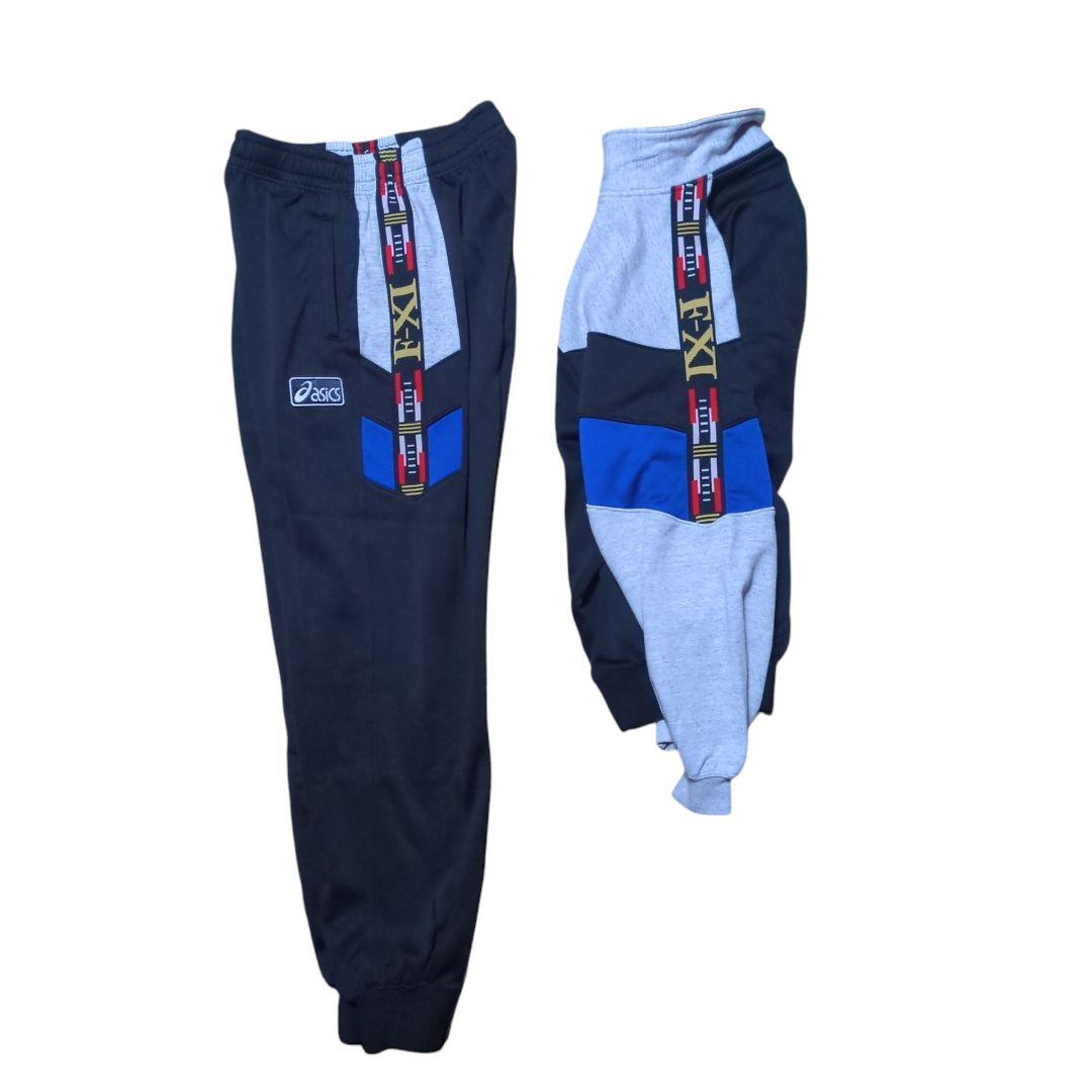 【セットアップ】希少 90s asics ハーフジップジャージ パンツ 日本製