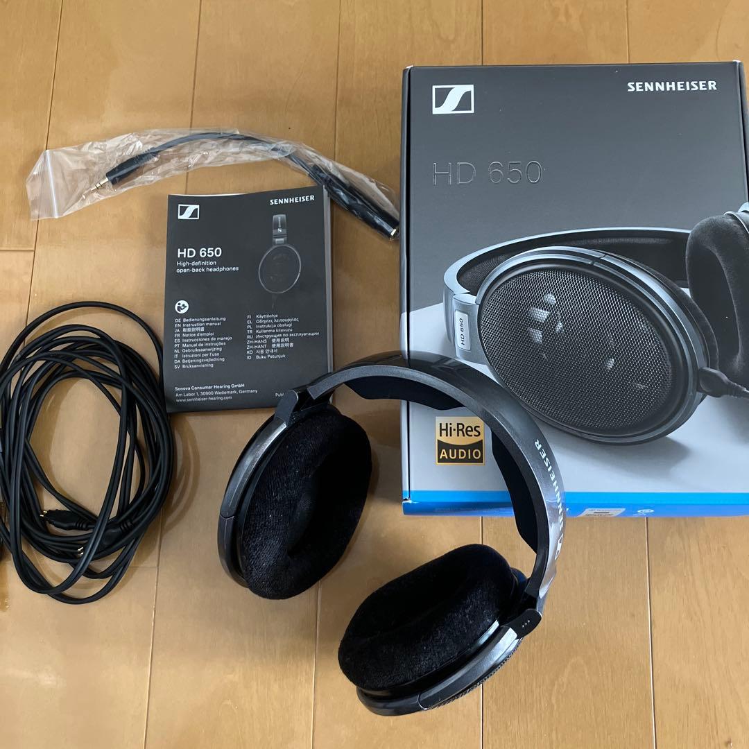 完品 美品 Sennheiser HD650 開放型モニターヘッドホン