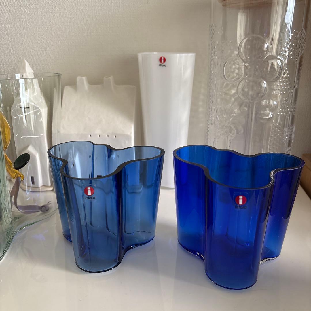 廃盤レア　イッタラ アアルトベース 95mm コバルトブルー