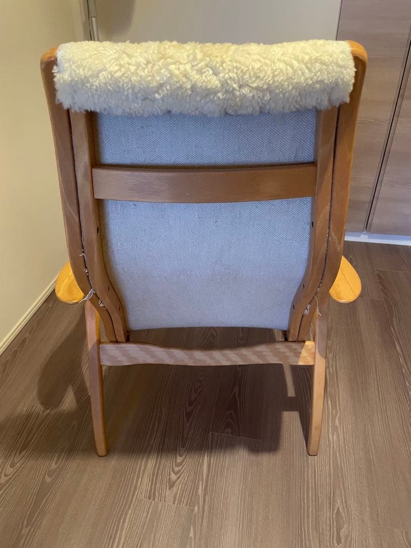 IDEE スウェーデン製 1人掛け ヴィンテージチェア 木製布張り