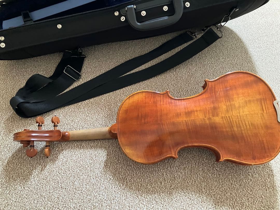 分数バイオリン 3/4　カルロジョルダーノ　未使用分数弦2本付