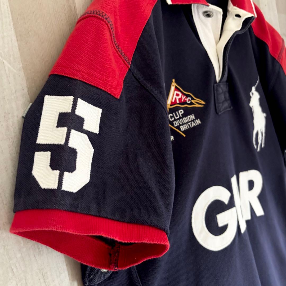 POLO ラルフローレン ポロシャツ　ビッグポニー　イギリス国旗 チーフキーフ