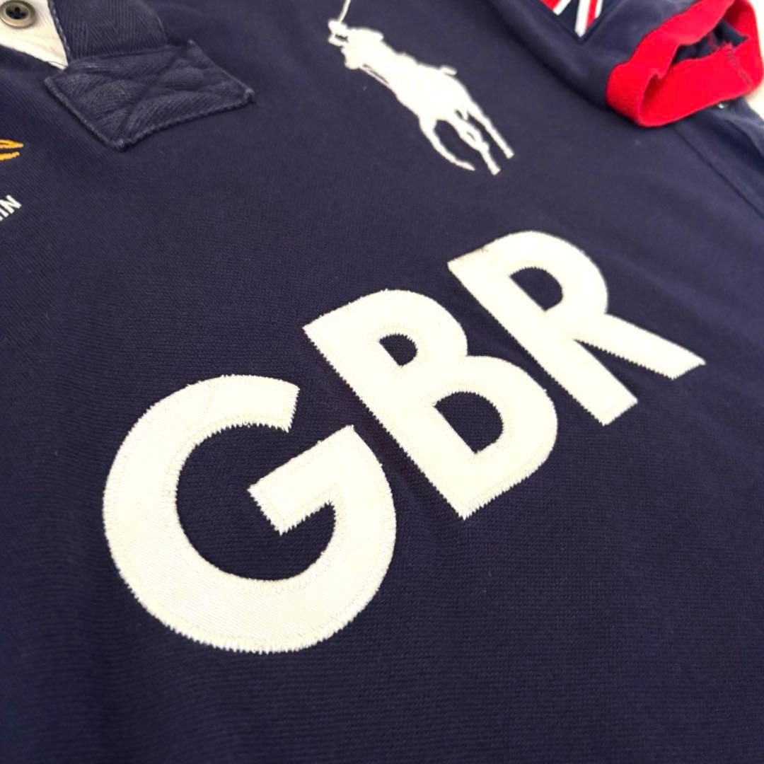 POLO ラルフローレン ポロシャツ　ビッグポニー　イギリス国旗 チーフキーフ