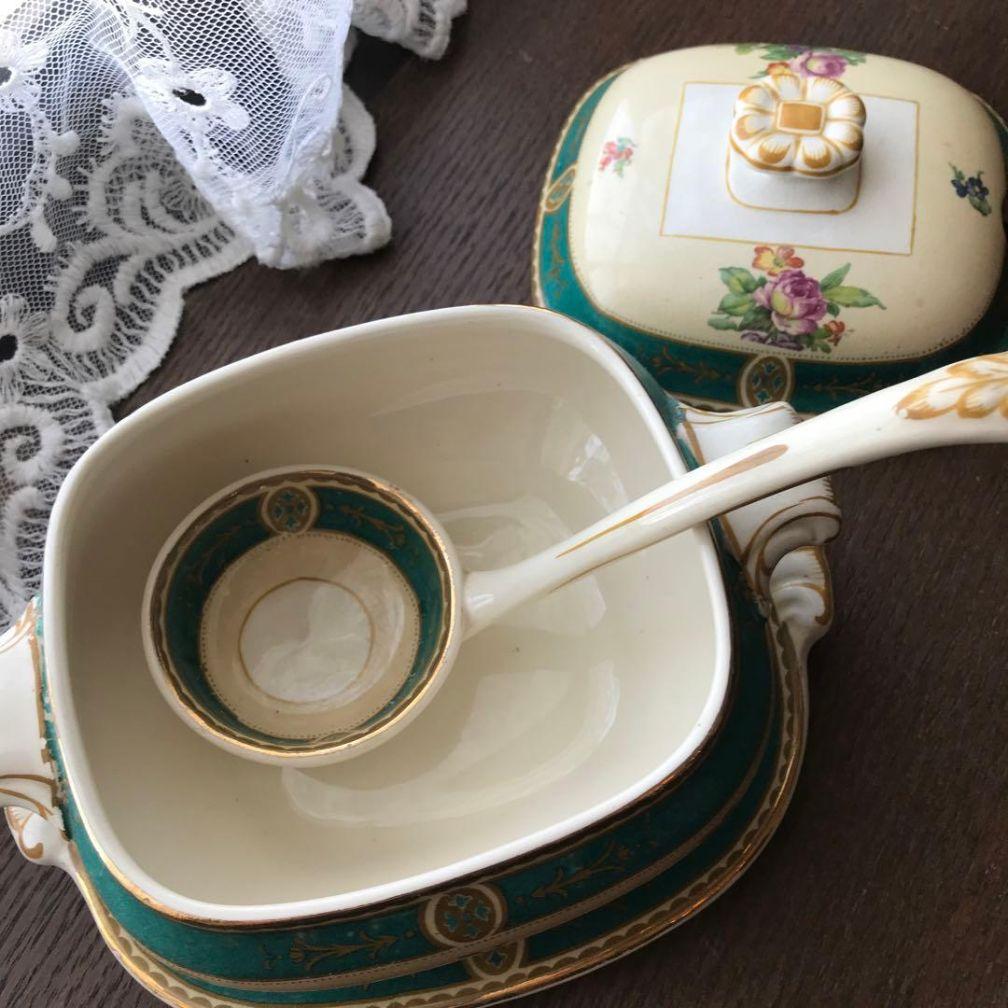 BOOTHS社　シリコン・チャイナ　19世紀頃　ソース・チュリーン　アンティーク