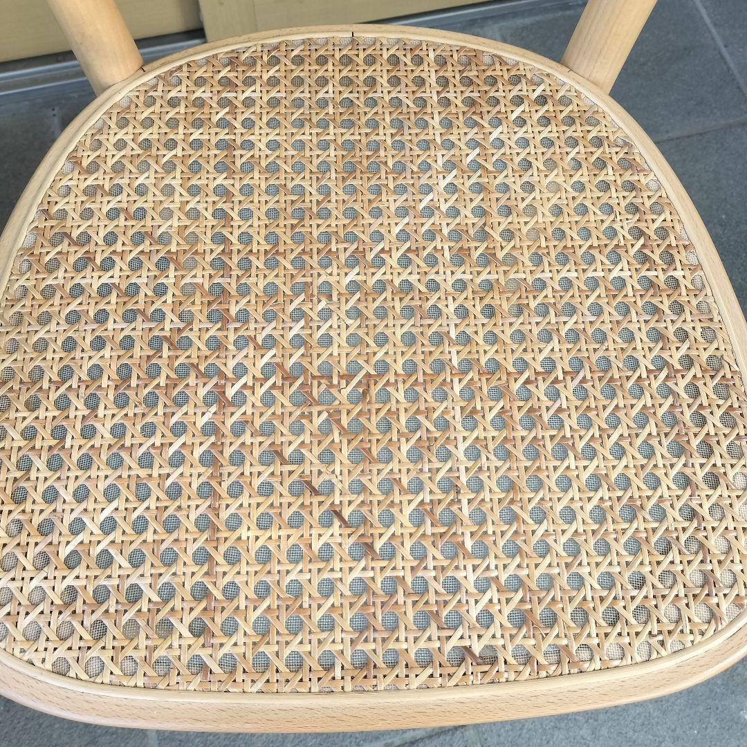 【A】曲げ木チェア　無印良品　トーネット社　ブナ材　ラタン