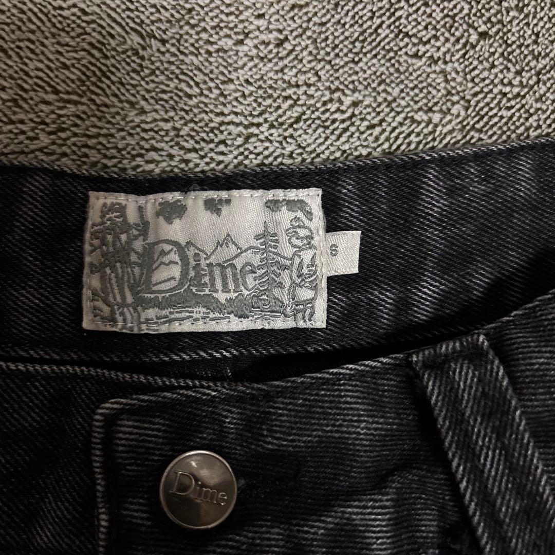Dime ブラックデニム ストレート Sサイズ