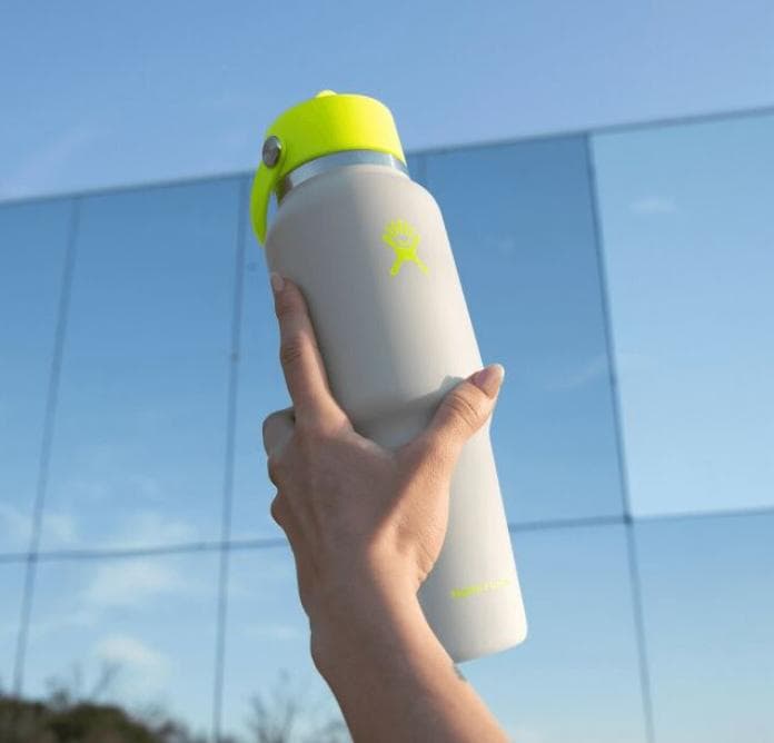 【日本未発売】Hydro Flask 32oz ネオンイエロー ストロー付