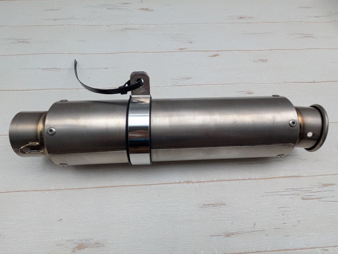 ★中古品 チタンマフラーサイレンサー 60.5 汎用品