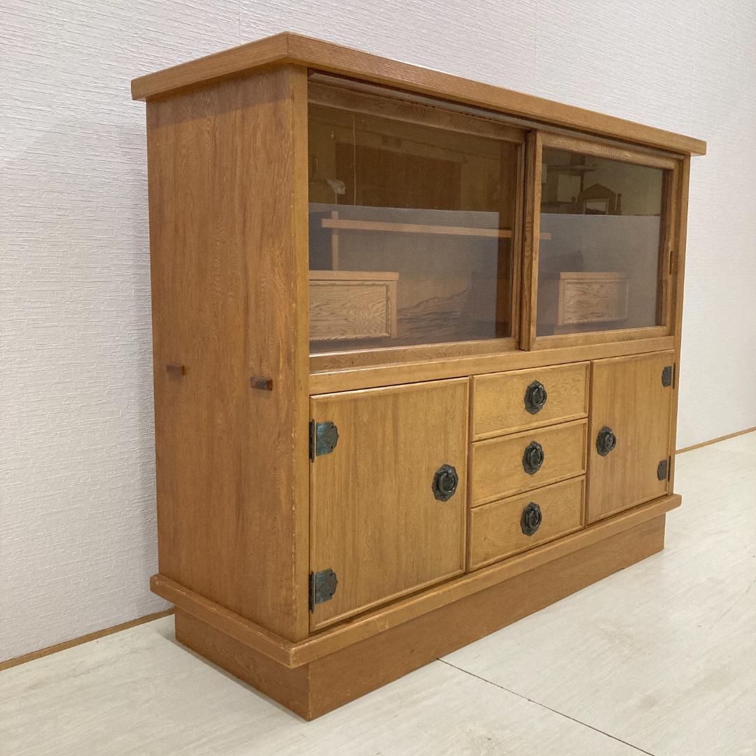 屋久杉　飾り棚　茶棚　茶箪笥　水屋　キャビネット 漆塗り　民芸　古民家