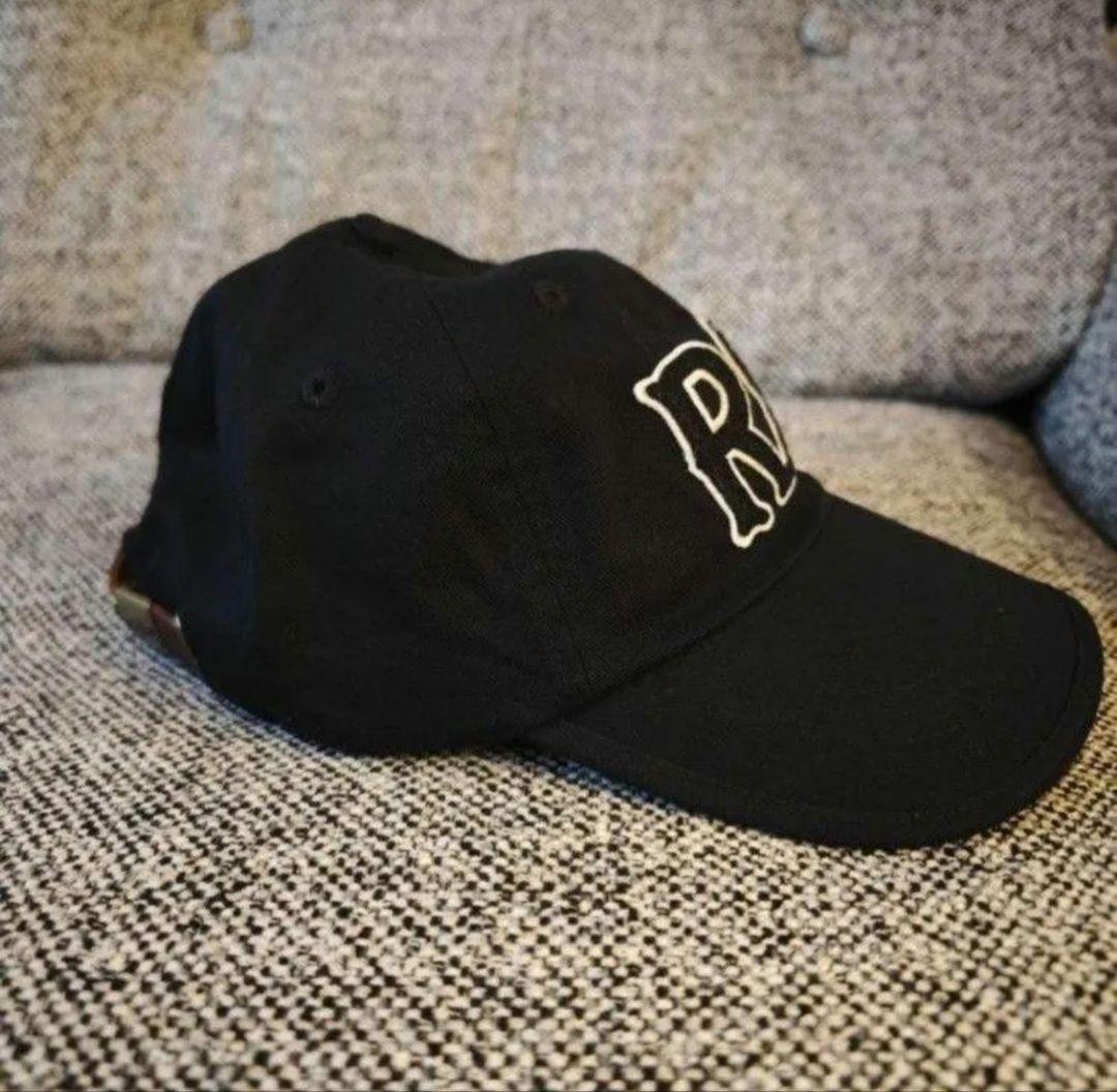RRL ダブルアールエル 帽子 ロゴ ツイル 6パネル キャップ 帽子 ブラック