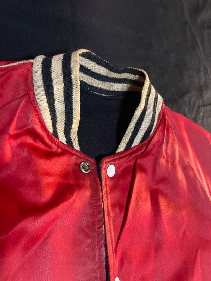 50's リバーシブル　ロングスタジャン　ファラオ　Aブラック×Bレッド