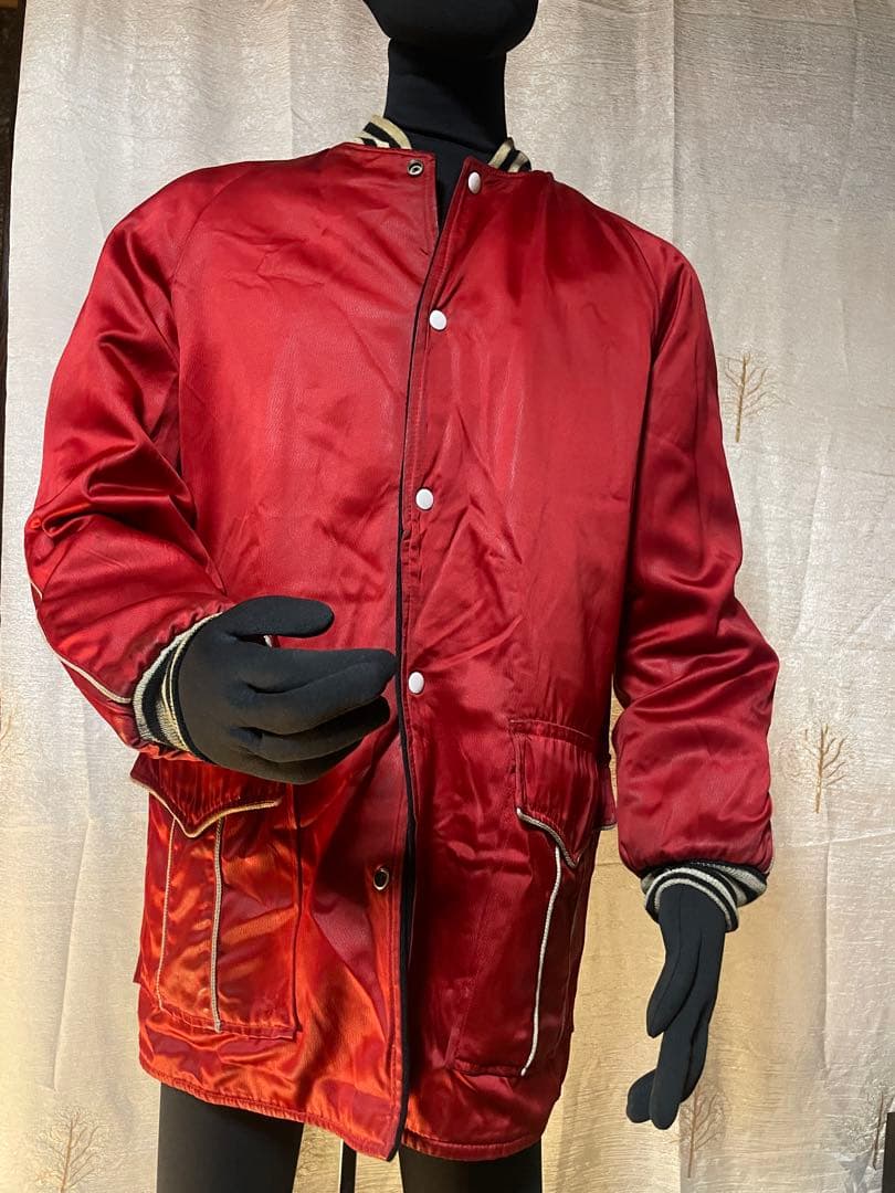 50's リバーシブル　ロングスタジャン　ファラオ　Aブラック×Bレッド