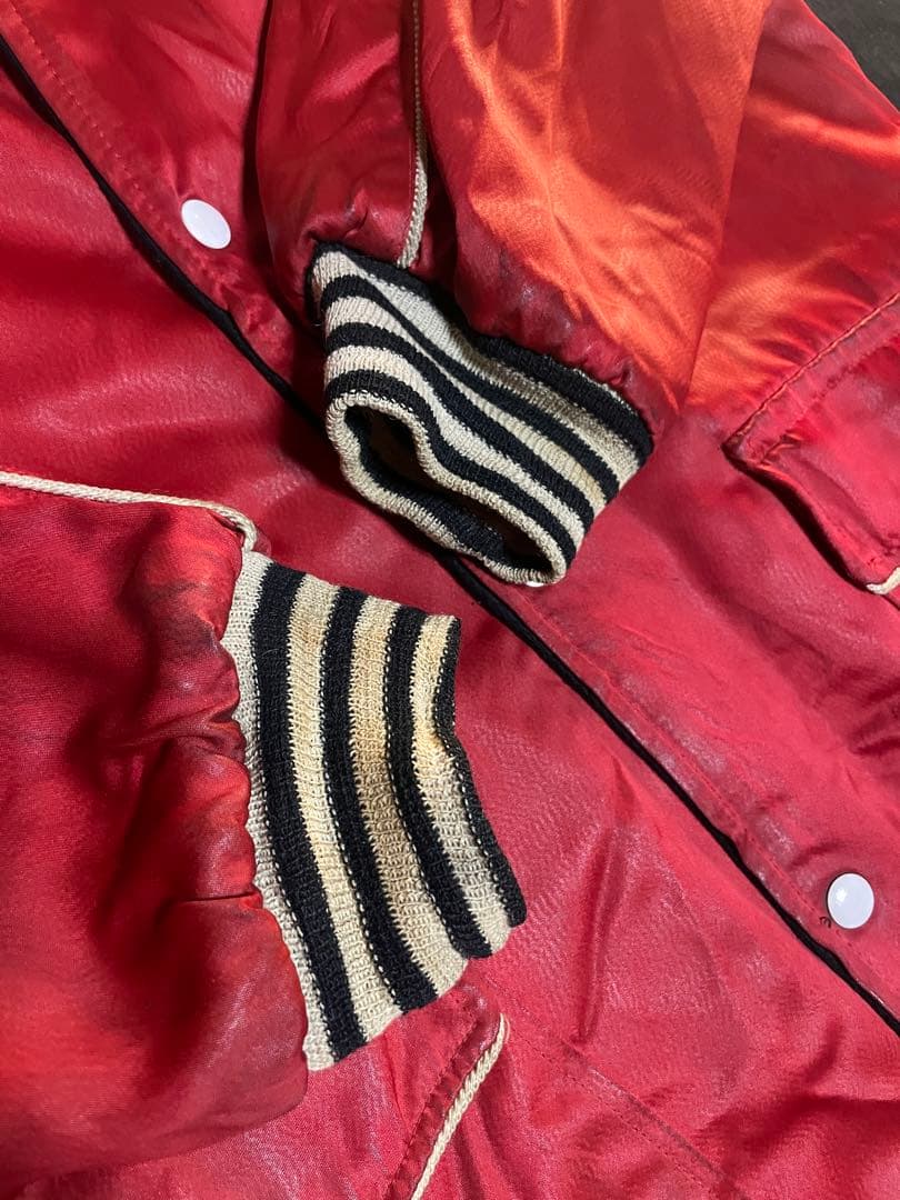 50's リバーシブル　ロングスタジャン　ファラオ　Aブラック×Bレッド