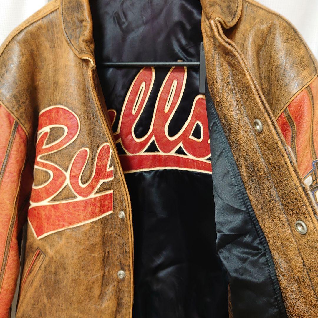 シカゴ・ブルズ ジェフハミルトン リバーシブル レザージャケット