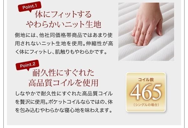 新品未使用　圧縮ロールでお届け ポケットコイルマットレス　セミシングル　ブラック