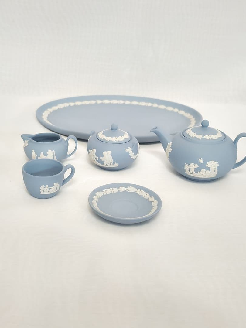ウェッジウッド ジャスパー ミニチュアティーセット