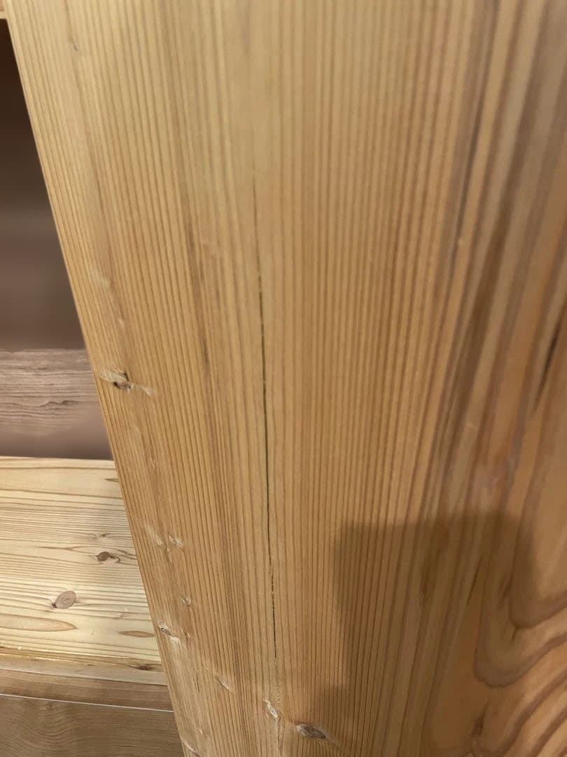 ウッドラック 可動式 木製棚 中古　天然木