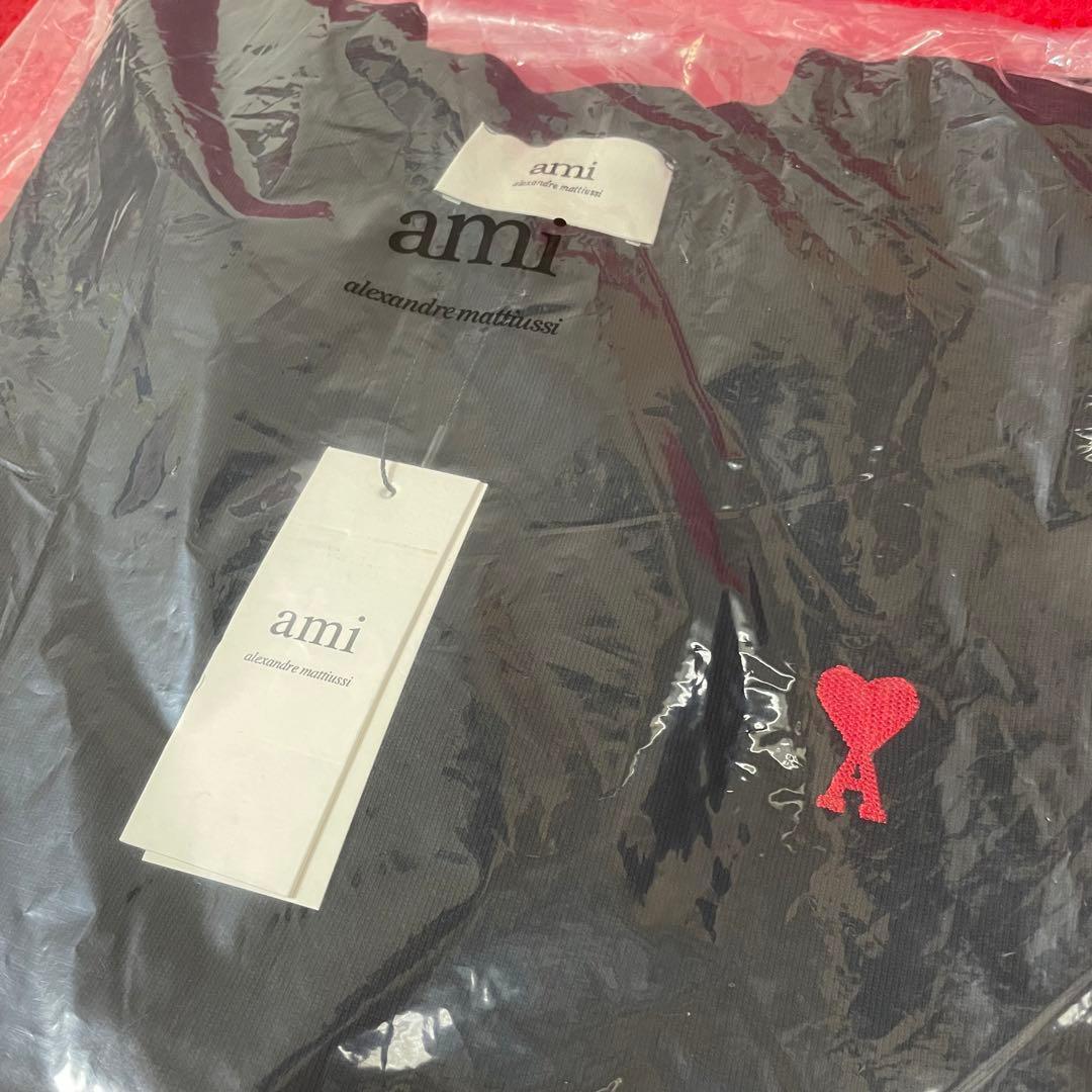 ラス１【新品未開封】アミパリスAmiParisスウェット トレーナーM黒ブラック