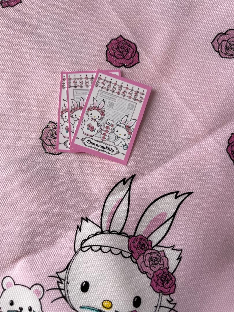 ウサミミ チャーミーキティ ハローキティ マルチクロス 布