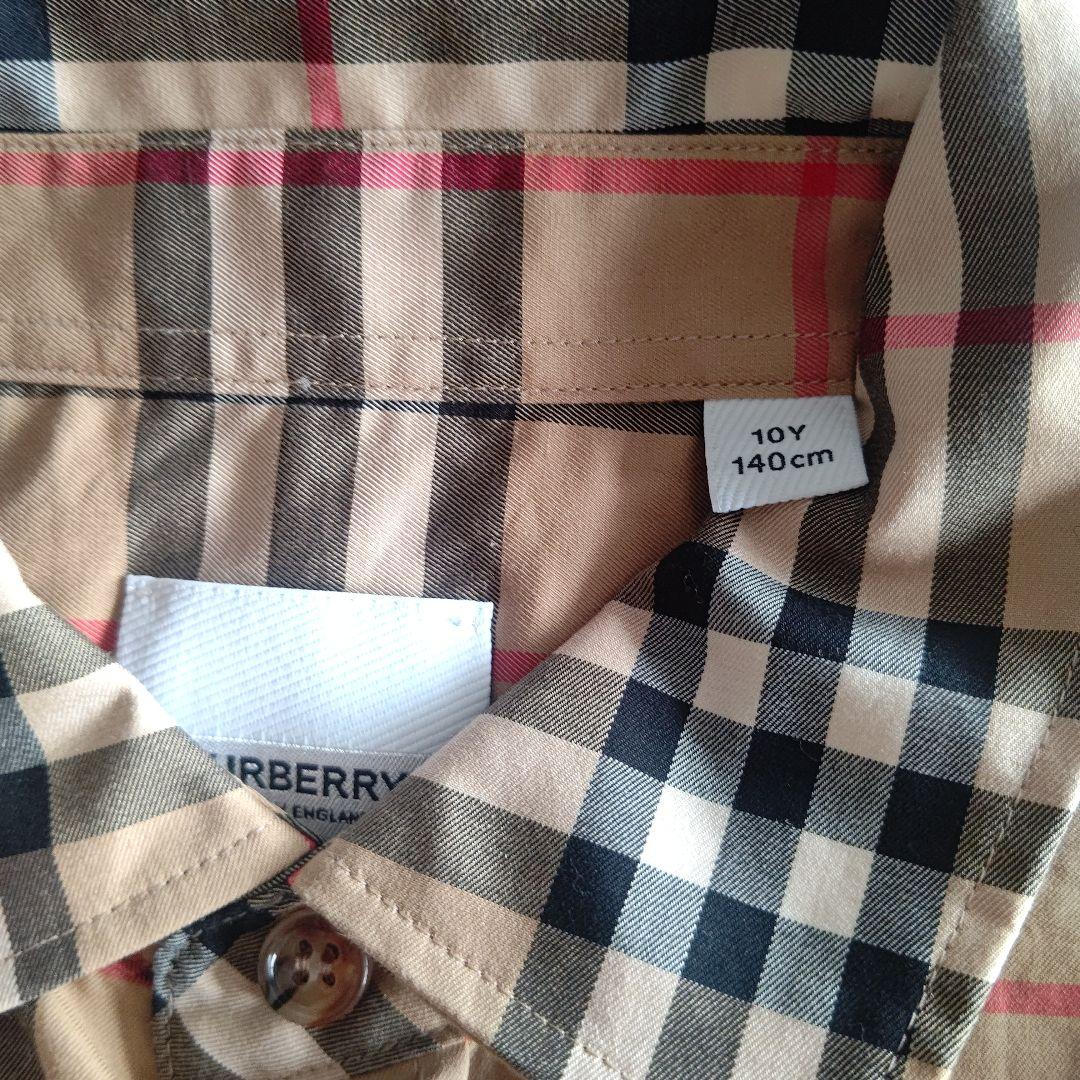 Burberry チェック柄 長袖シャツ 140cm