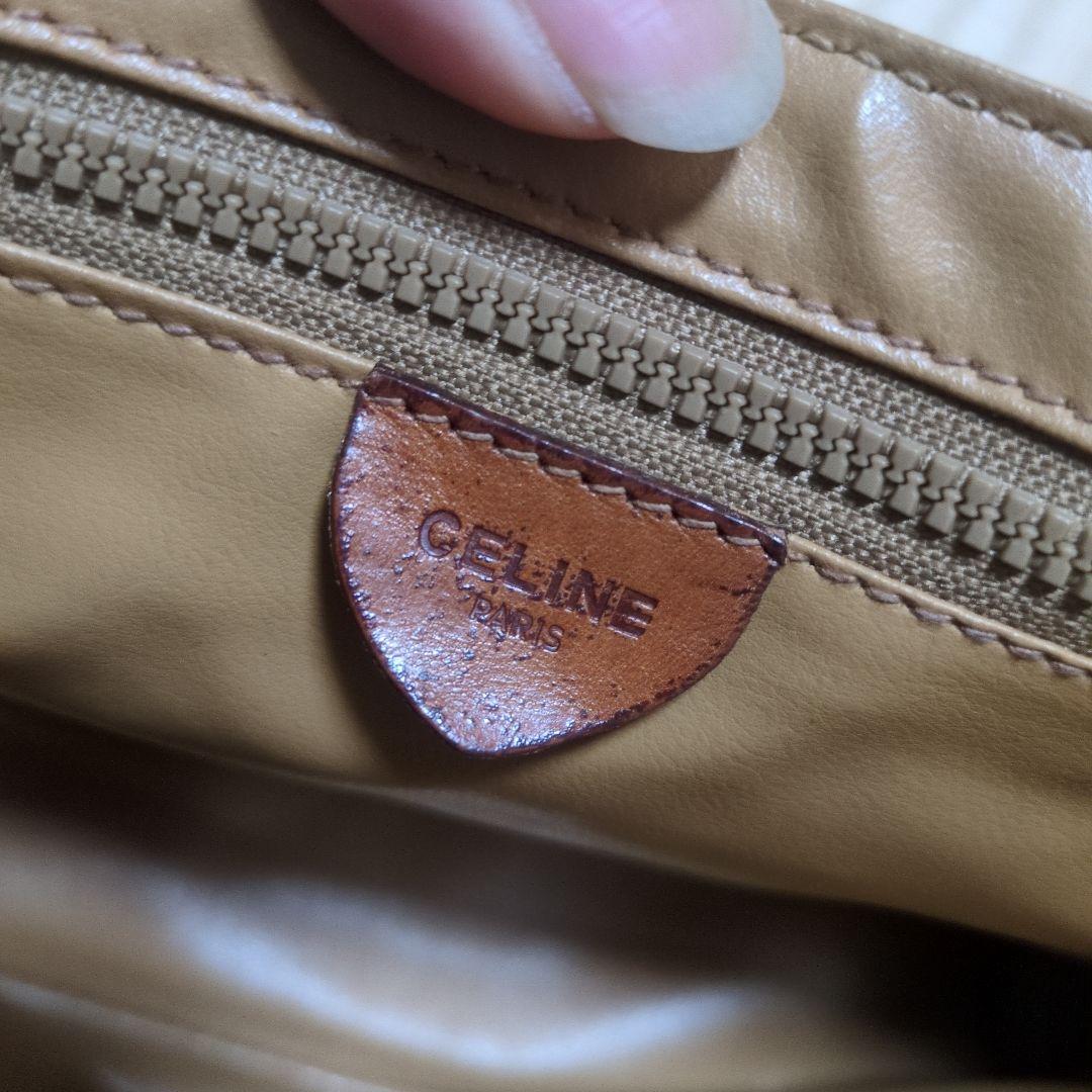 セリーヌ レザー ショルダーバッグ　オールドセリーヌ