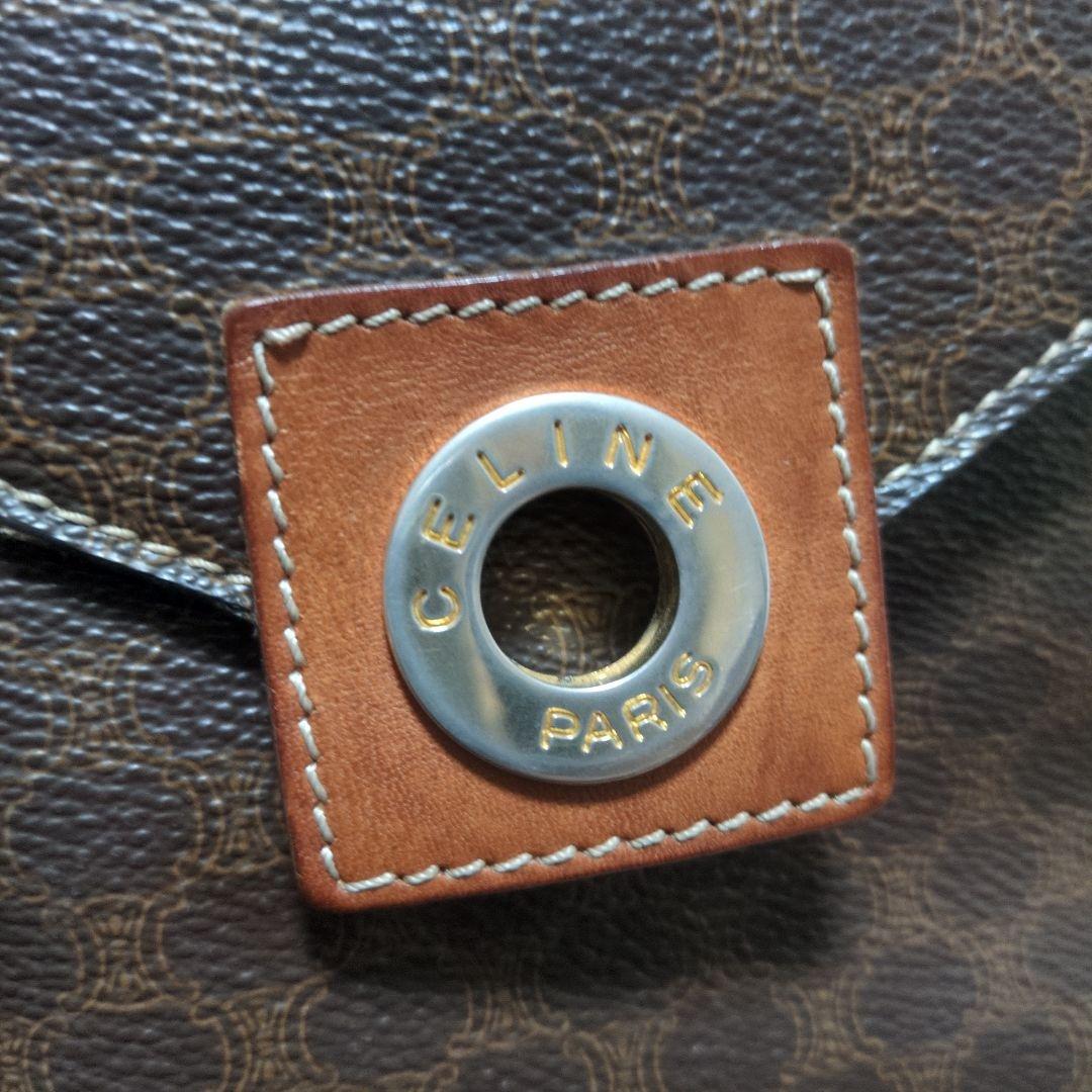 セリーヌ レザー ショルダーバッグ　オールドセリーヌ