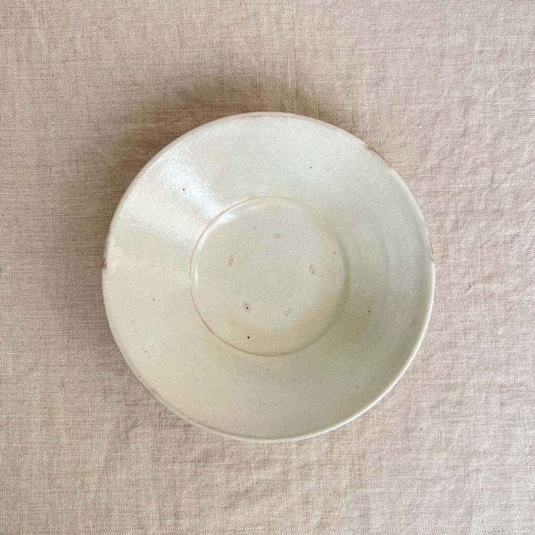 荒賀文成　粉引6寸つば皿　2枚セット