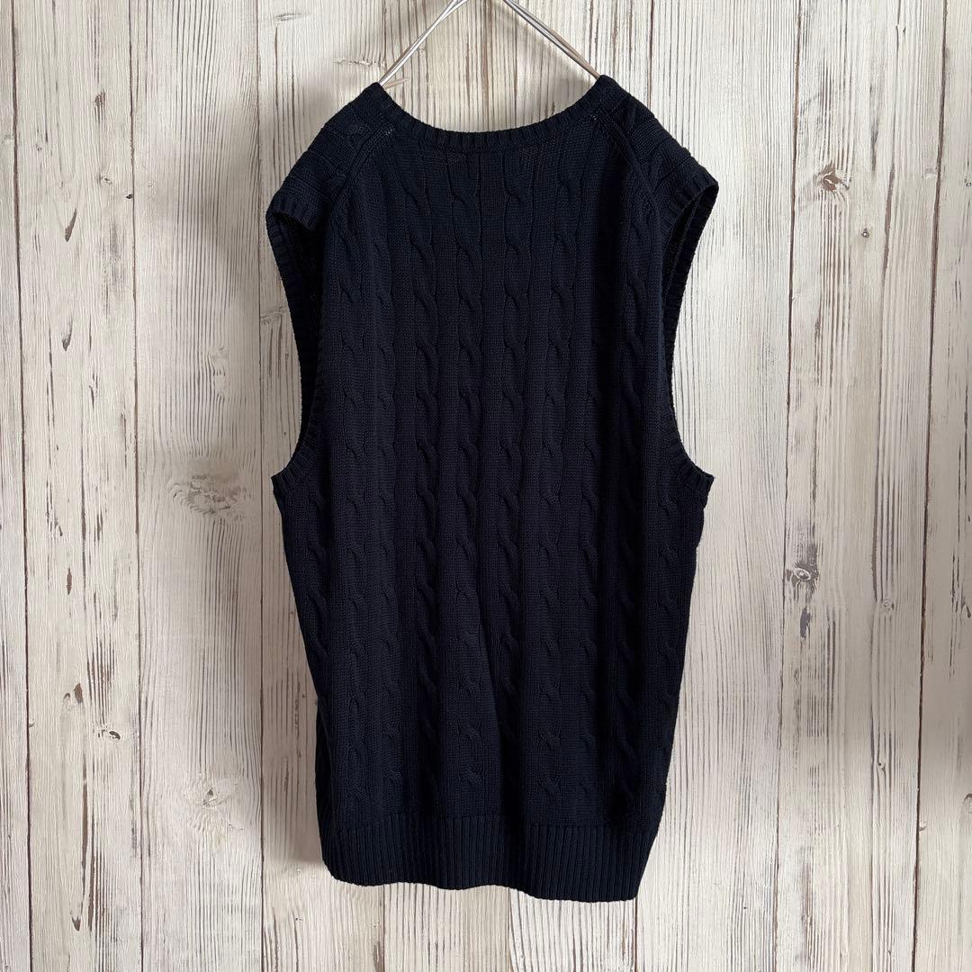 未使用に近い　メンズPOLO RALPH LAUREN ケーブルニットベストジレ