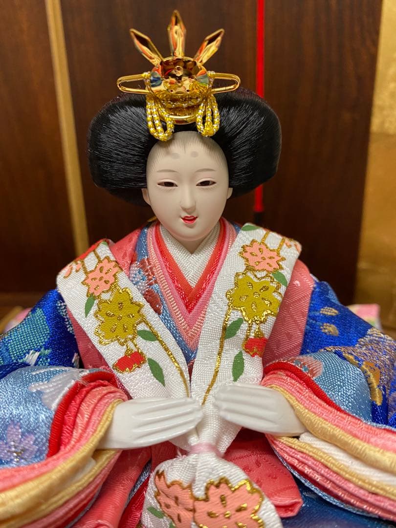 東京久月　雛人形　親王飾り収納セット・サイズ間口約４５×奥行約３０×高さ約４２㎝
