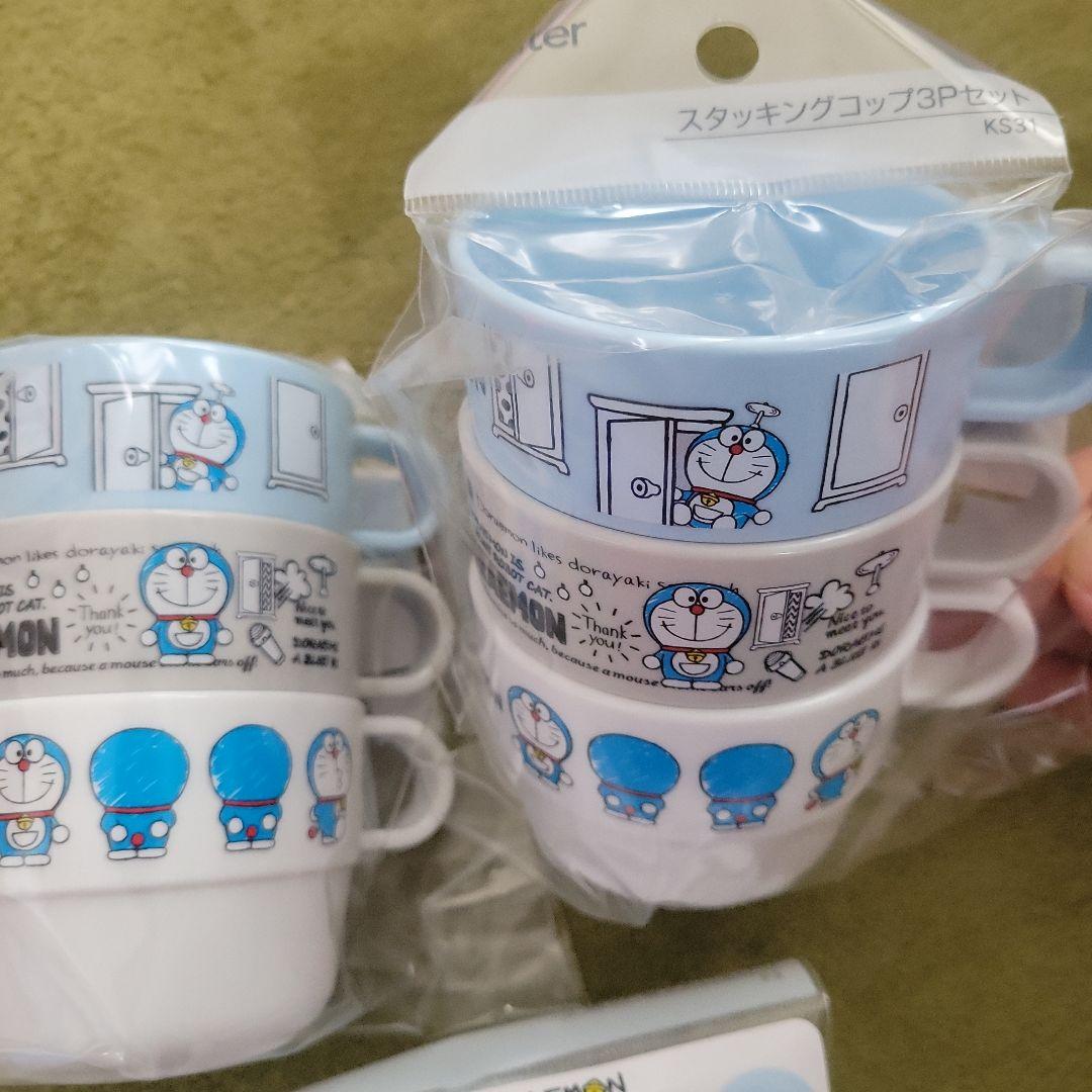 ドラえもん 90周年 3段ランチボックス 小皿 コップ セット