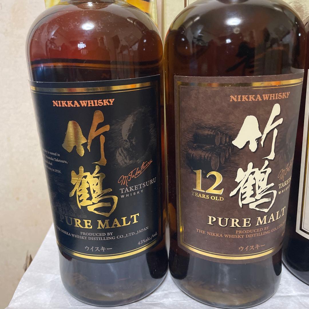 竹鶴ウイスキーピュアモルト普通です 12年17年 21年 4本セット