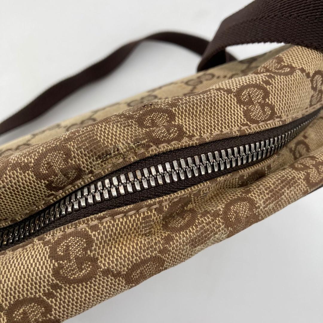 15982✨良品✨グッチ ショルダーバッグ キャンバス Gマーク ベージュ