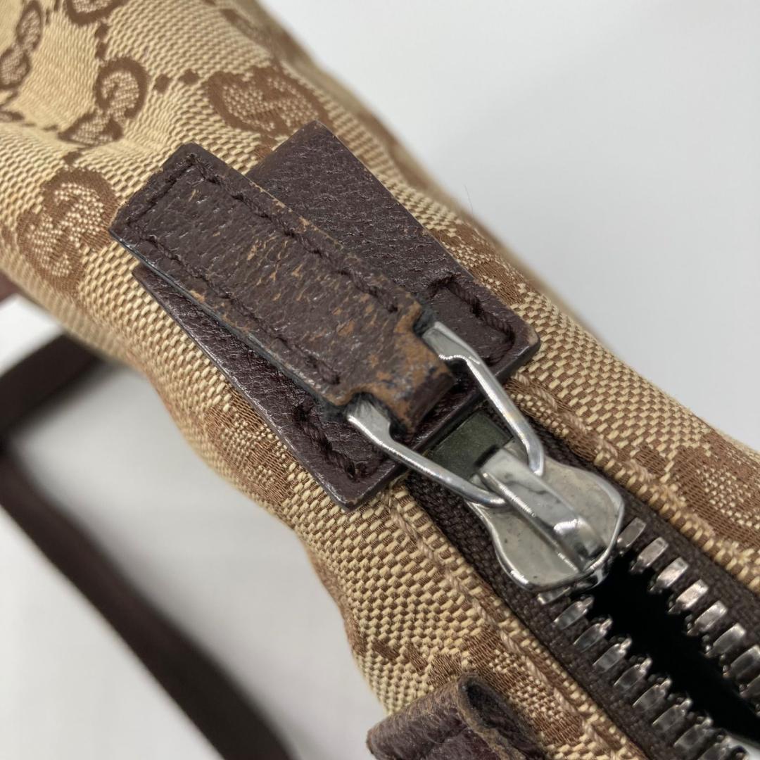 15982✨良品✨グッチ ショルダーバッグ キャンバス Gマーク ベージュ