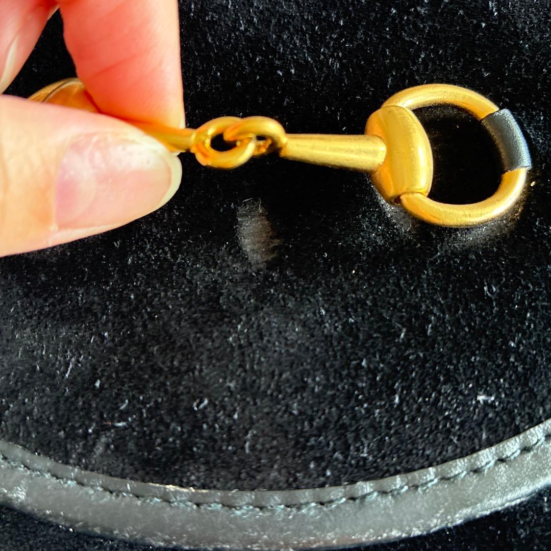 【ベルト無し・バッグのみ】 GUCCI ホースビット・ウエストバッグ　ブラック