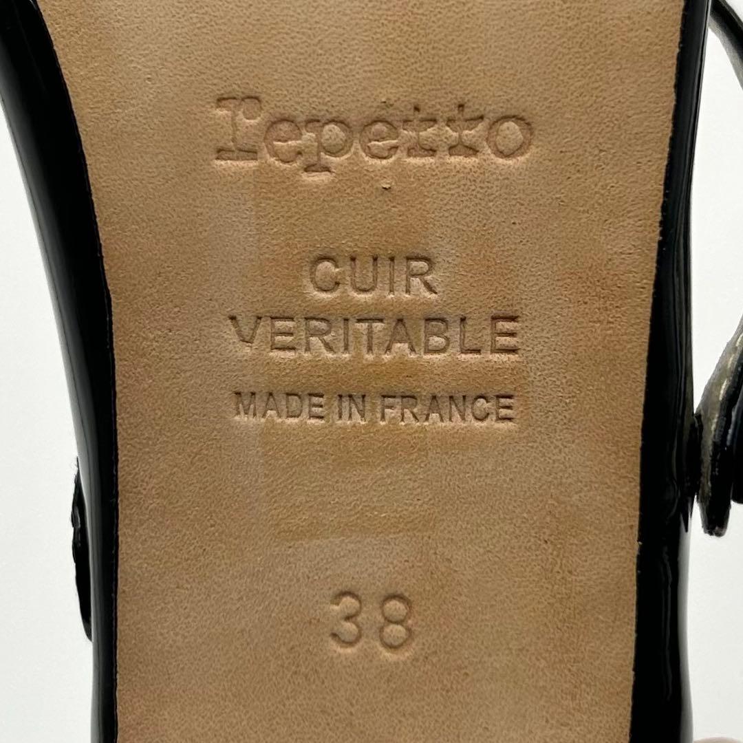 未使用級✨ repetto 【38】 パンプス ローズ メリージェーン ブラック