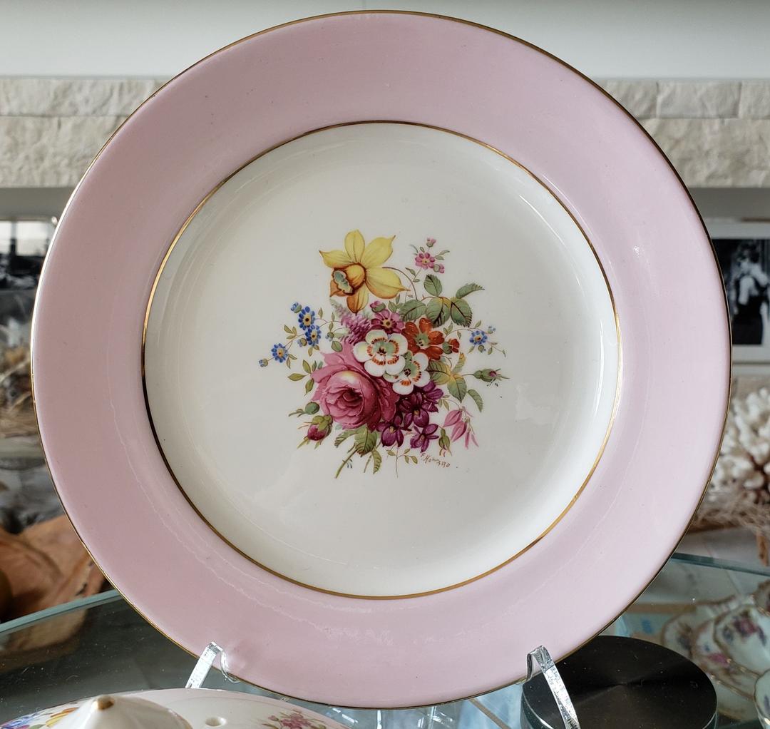 追加画像 希少 ハマースレイ ハワードスプレイ ピンク 朝食セット アンティーク