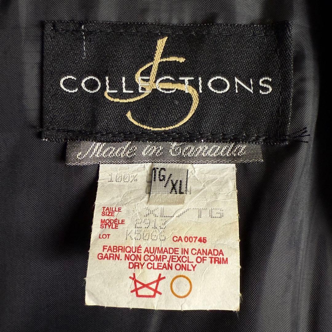 カナダ製 80s JS COLLECTIONS ベルベット ロング コート XL