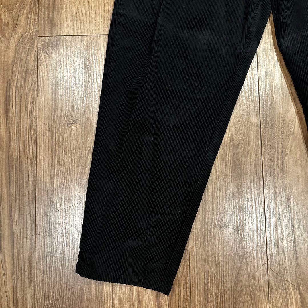 ザク様 WTAPS コーデュロイ テーパードパンツ 03 ブラック 2024AW