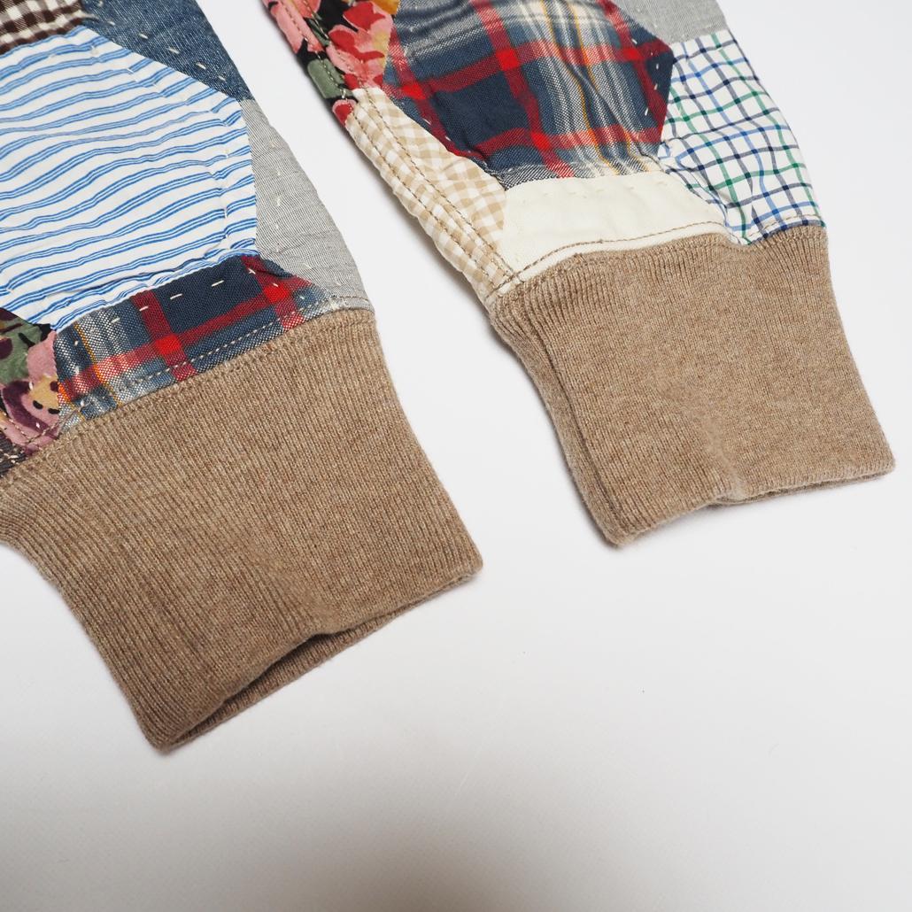 POLO RALPH LAUREN ポロベア パッチワーク キルティングスエット