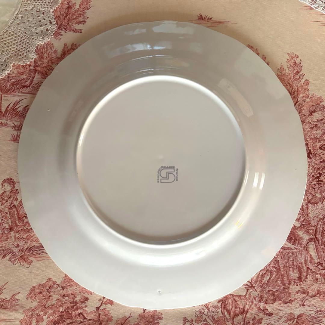 お値下げ♡美品˚✧₊フランスアンティーク˚✧ サルグミンヌの花リムꕤ︎︎大皿❁⃘˚✧⁎