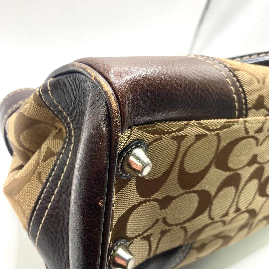 B コーチ　COACH. ハンドバッグ ベージュ/ブラウン　10245