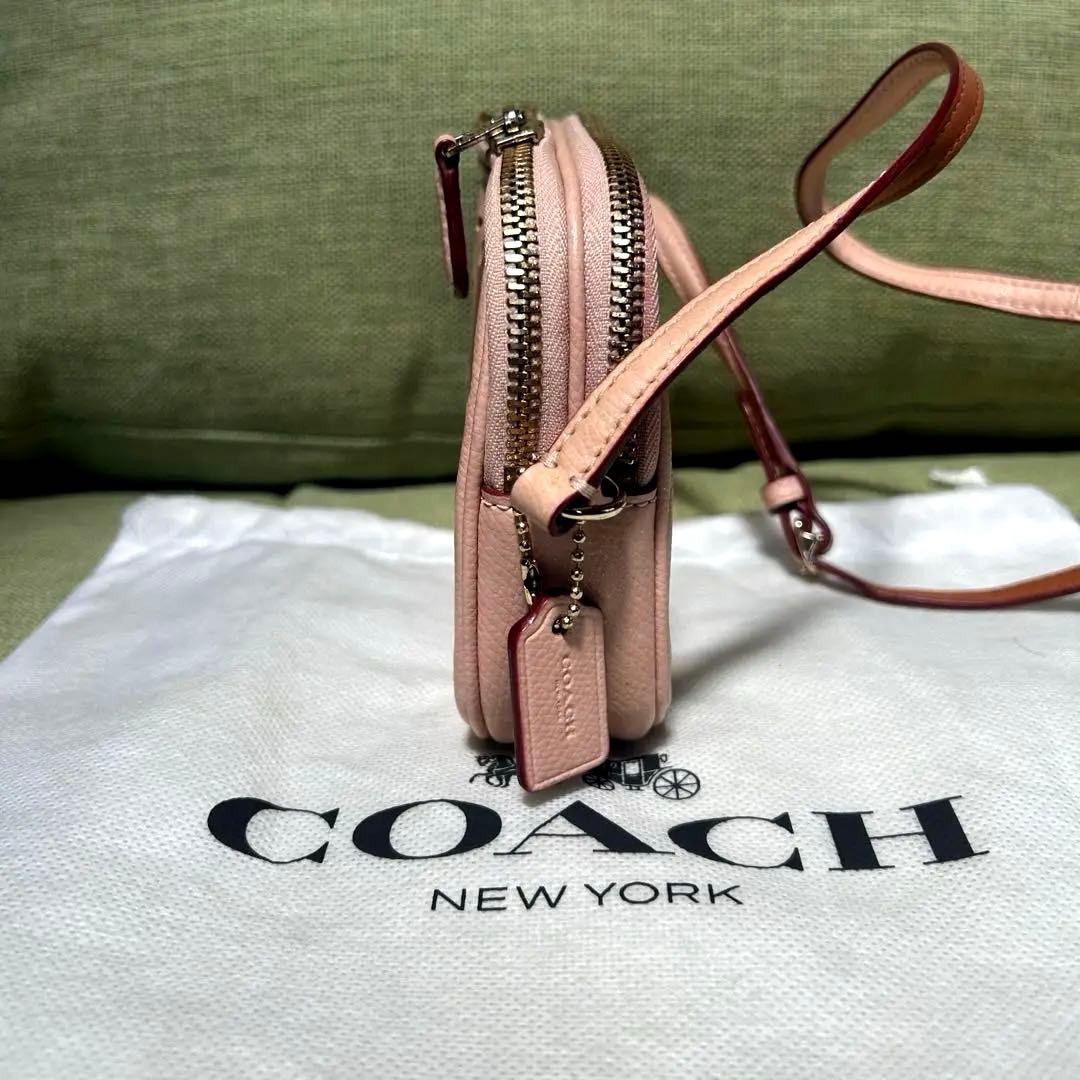 パンチング　COACH コーチ　ショルダーバッグ　ミニショルダー　オールレザー
