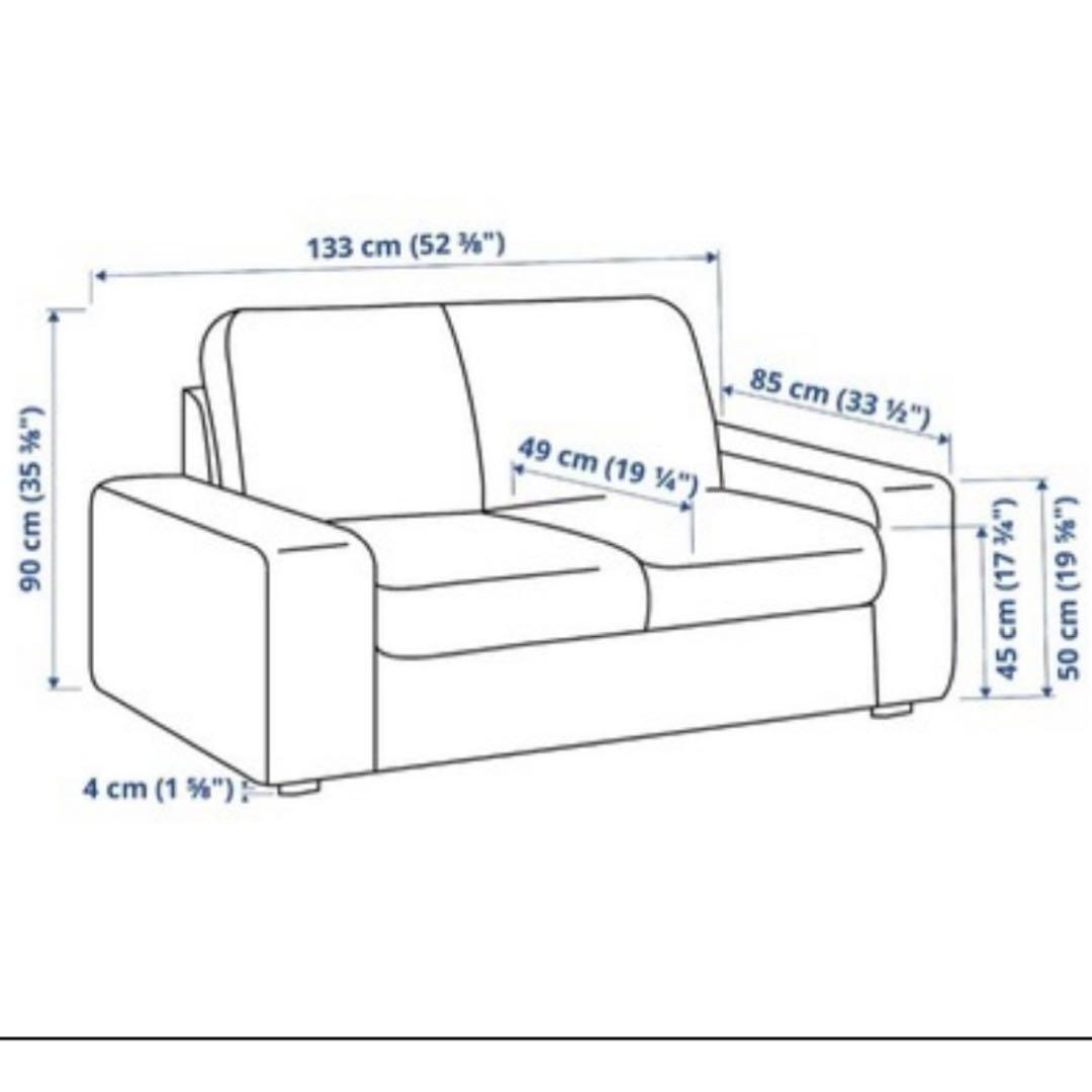 イケア 2人掛けソファ