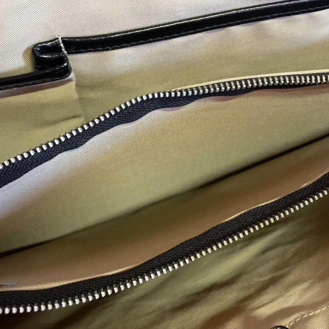 TAKEO KIKUCHI ビジネスバッグ 黒 レザー