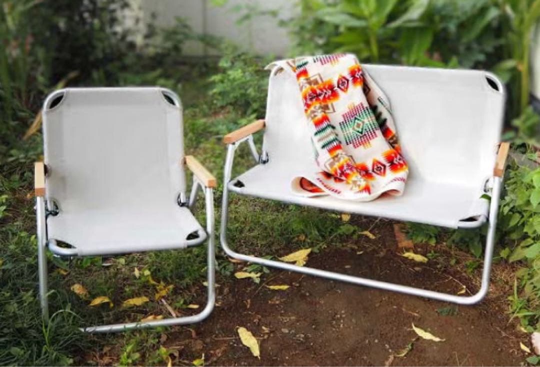 無印良品 MUJI アルミ 折りたたみベンチ チェア　無印良品　廃盤商品　レア