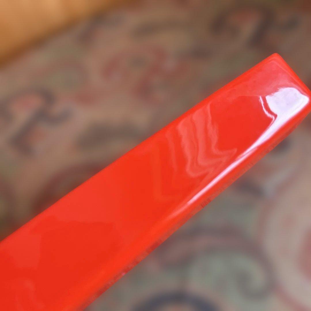 166◆DANSK 27cm ラージベイカー　両手鍋　スクエア型　赤いホーロー