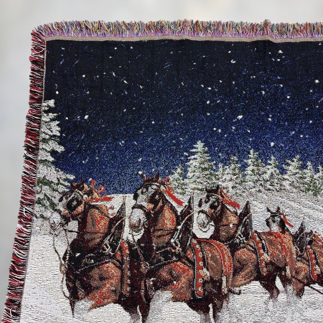 ビール　バドワイザー　マルチカバー　ソファカバー　ヴィンテージラグ148x129