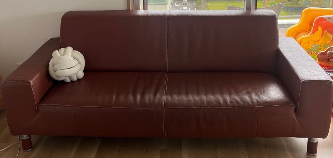 定価40万　ACTUS アクタス トリプルソファー 本革 キャメル RIG