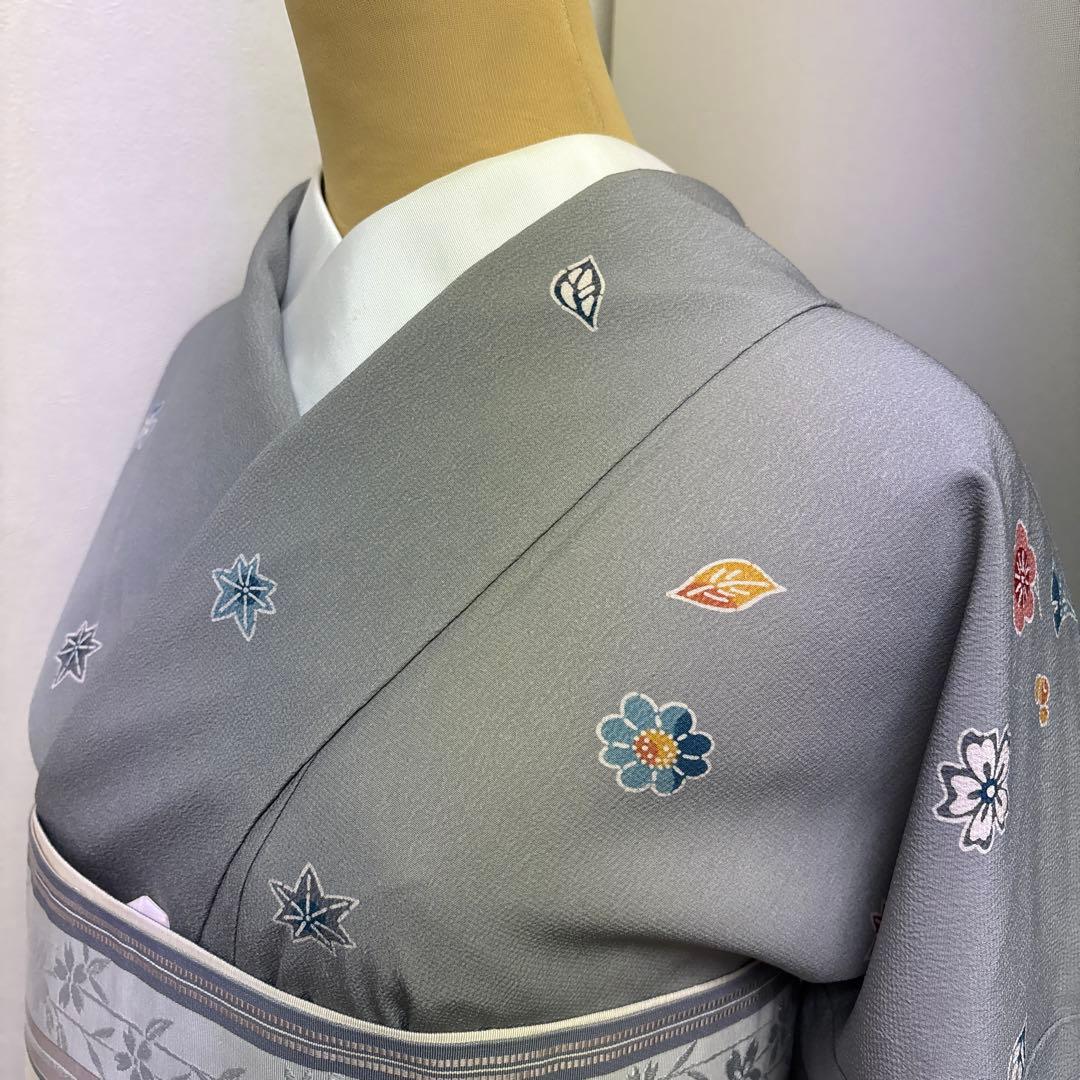 洗えるお着物 さんび 小紋 未使用