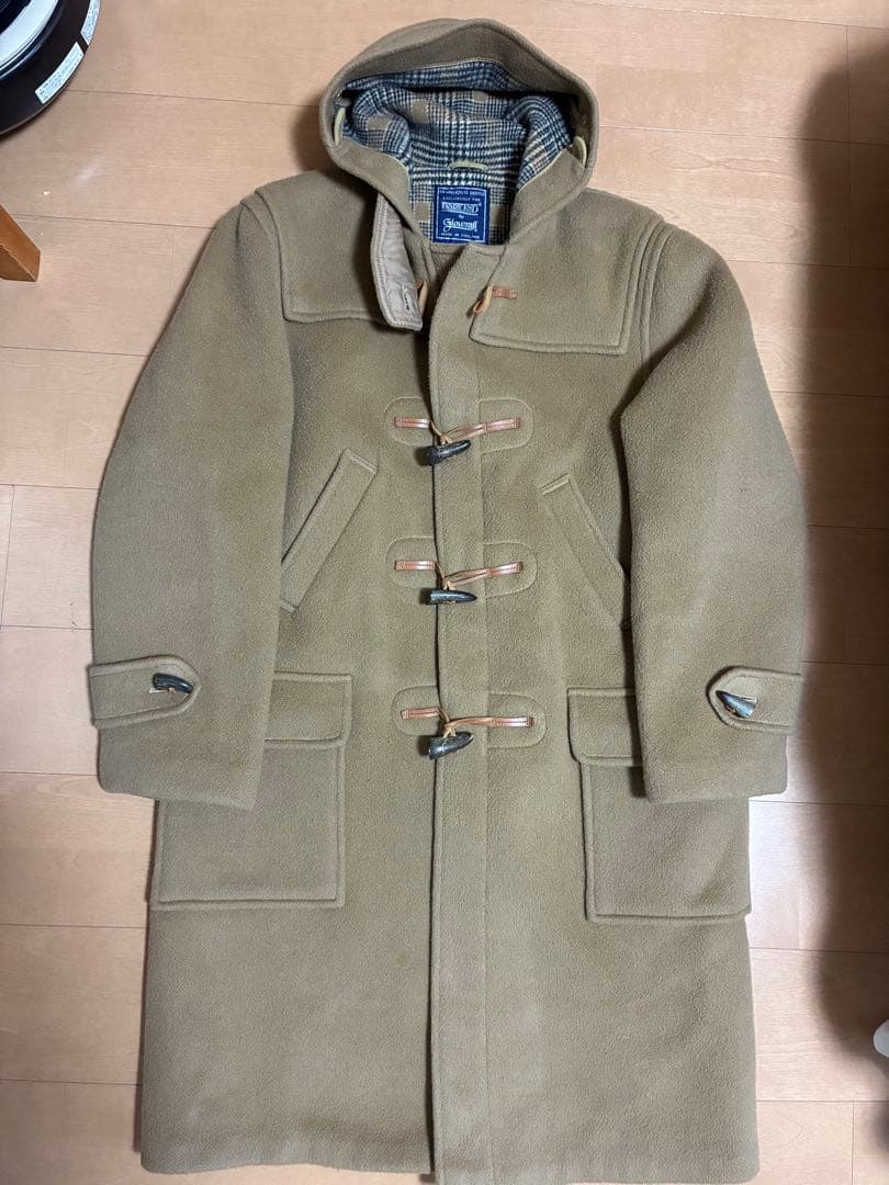 ぷ*ん様 美品　ランズエンド　グローバーオール　ベージュ ダッフルコート 40